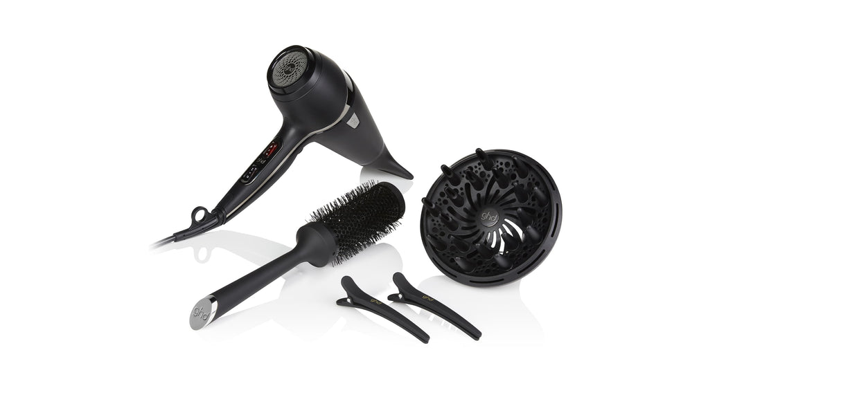 Air® Hårføner Kit - Inkl. Diffuser, rundbørste og klemmer