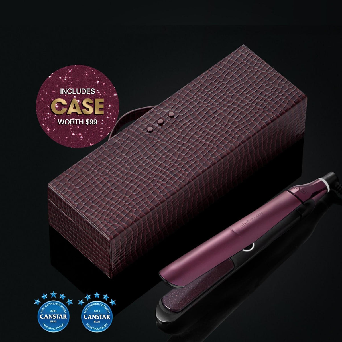 ghd Chronos Limited Edition Gift Set - Hair Straighteners in Cherry Chic