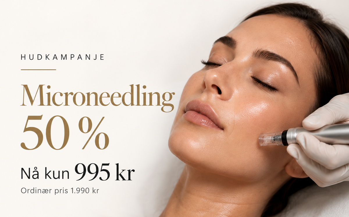 FORNY HUDEN, MED EN AV VÅRE MEST BOOKEDE BEHANDLINGER TIL 1/2 PRIS