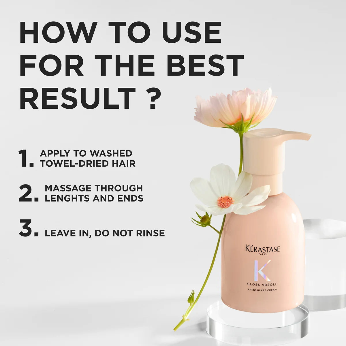 Gloss Absolu CRÈME DE LA CRÈME, Varmebeskyttende Anti-frizz Glaze Creme 240ml
